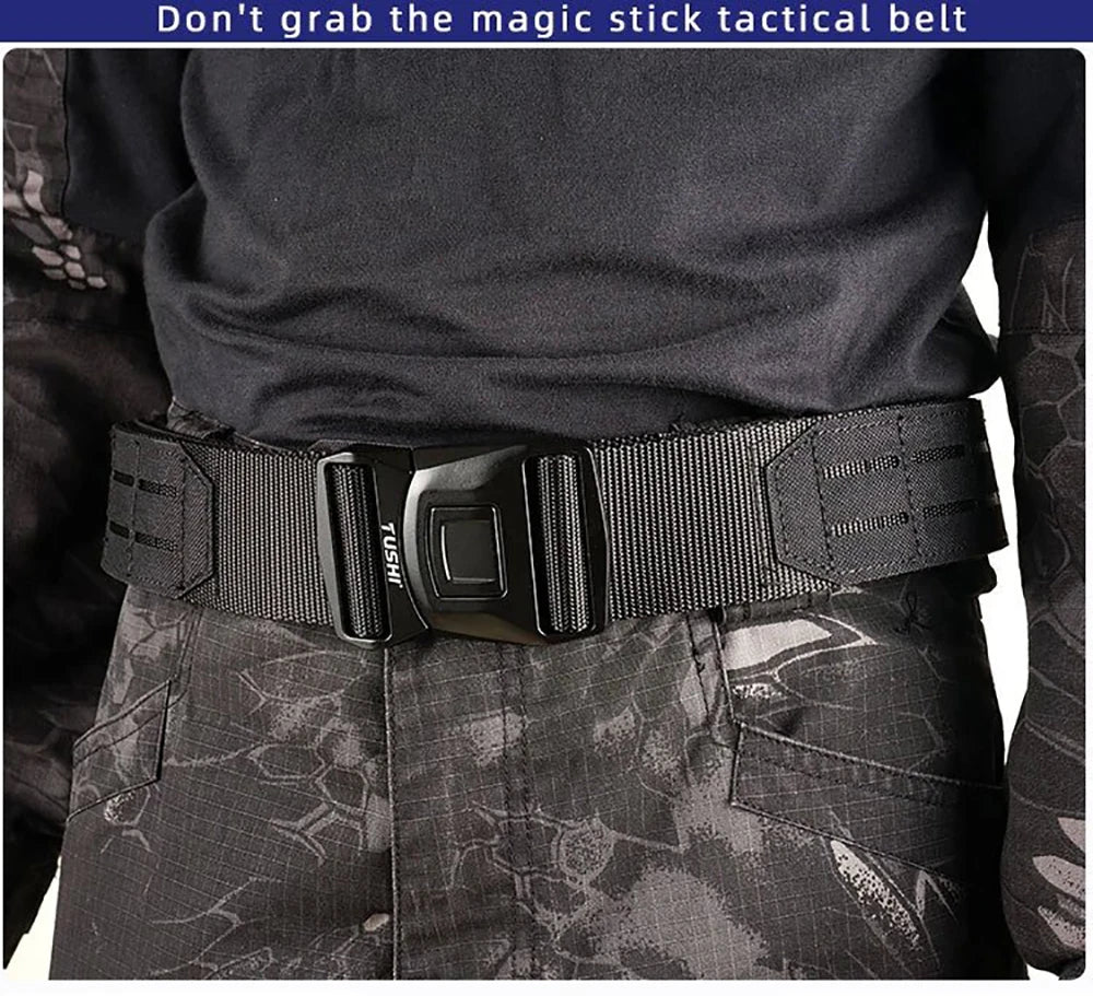 NEW 2 Inch Tactical Belt Quick Release Metal Buckle MOLLE 2 in 1 Belt Airsoft Mens Belts Camo Paintball 3415