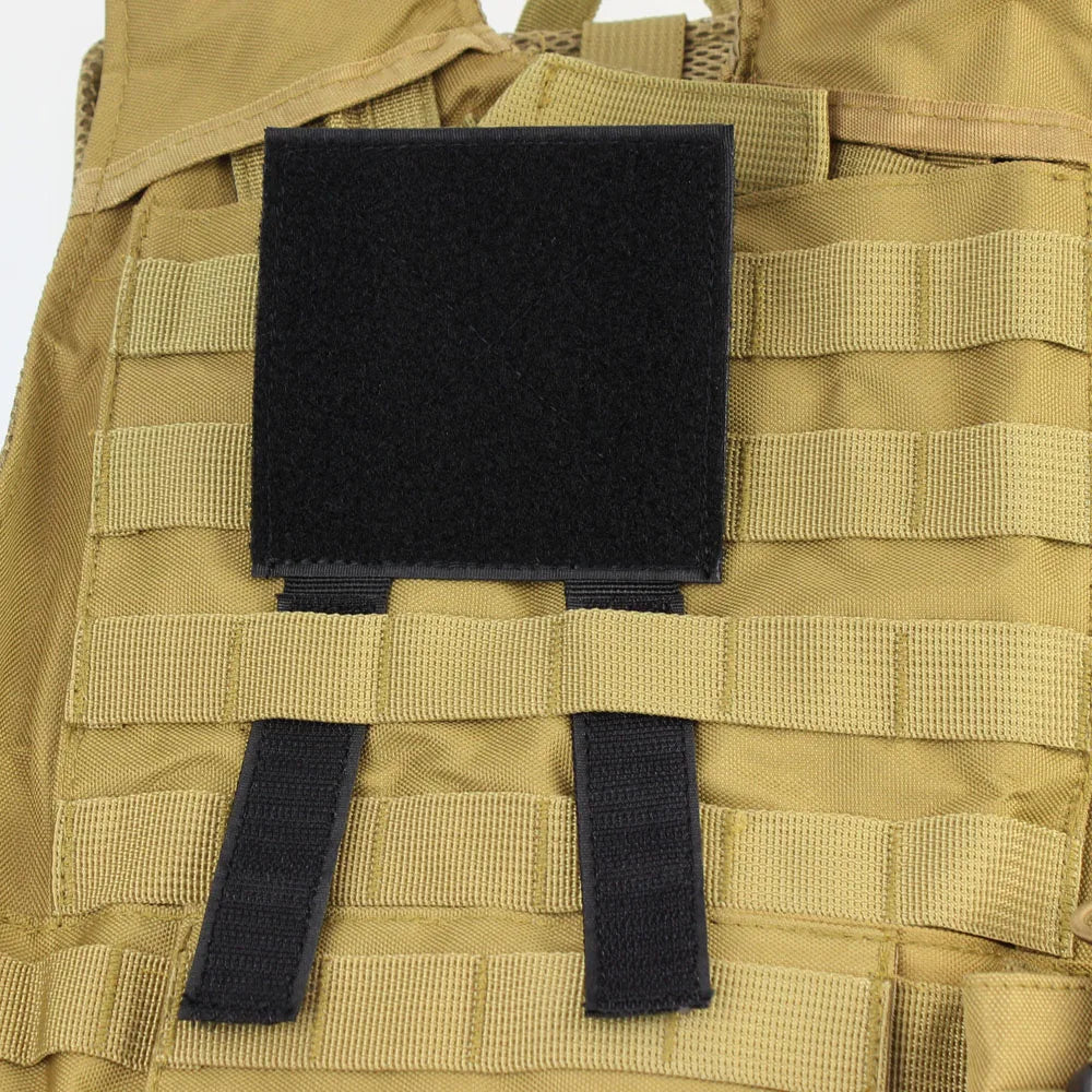 2Pcs Useful Molle Patch Panel Holder for Tactical Vest Additional Name Badge Loop Display Panel Easy to Use