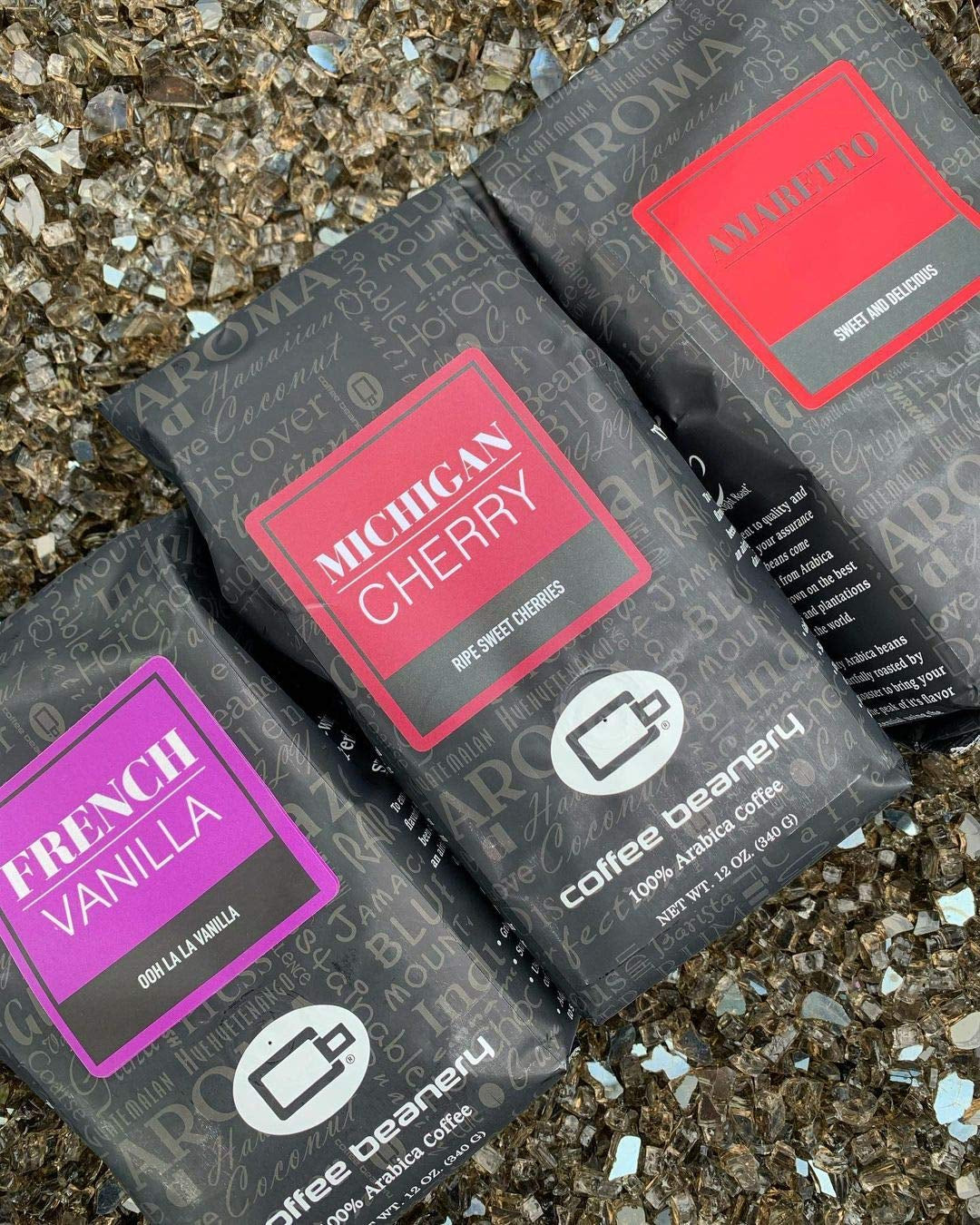 Michigan Cherry by | 12Oz Flavored Whole Bean Coffee Medium Roast Coffee | 100% Specialty Arabica Coffee Whole Bean | Gourmet Coffee Whole Beans