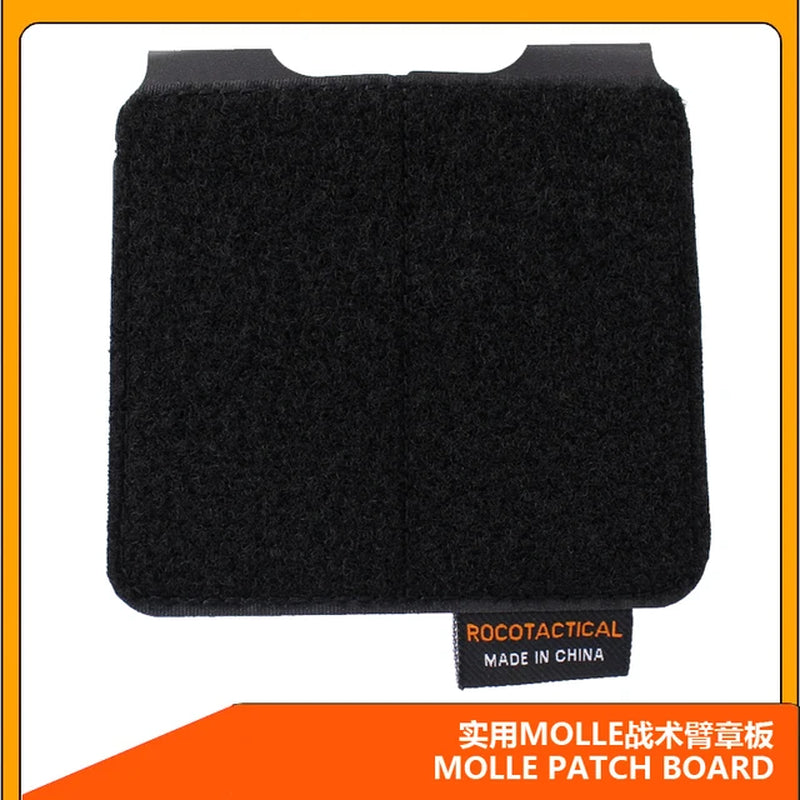 2Pcs Useful Molle Patch Panel Holder for Tactical Vest Additional Name Badge Loop Display Panel Easy to Use