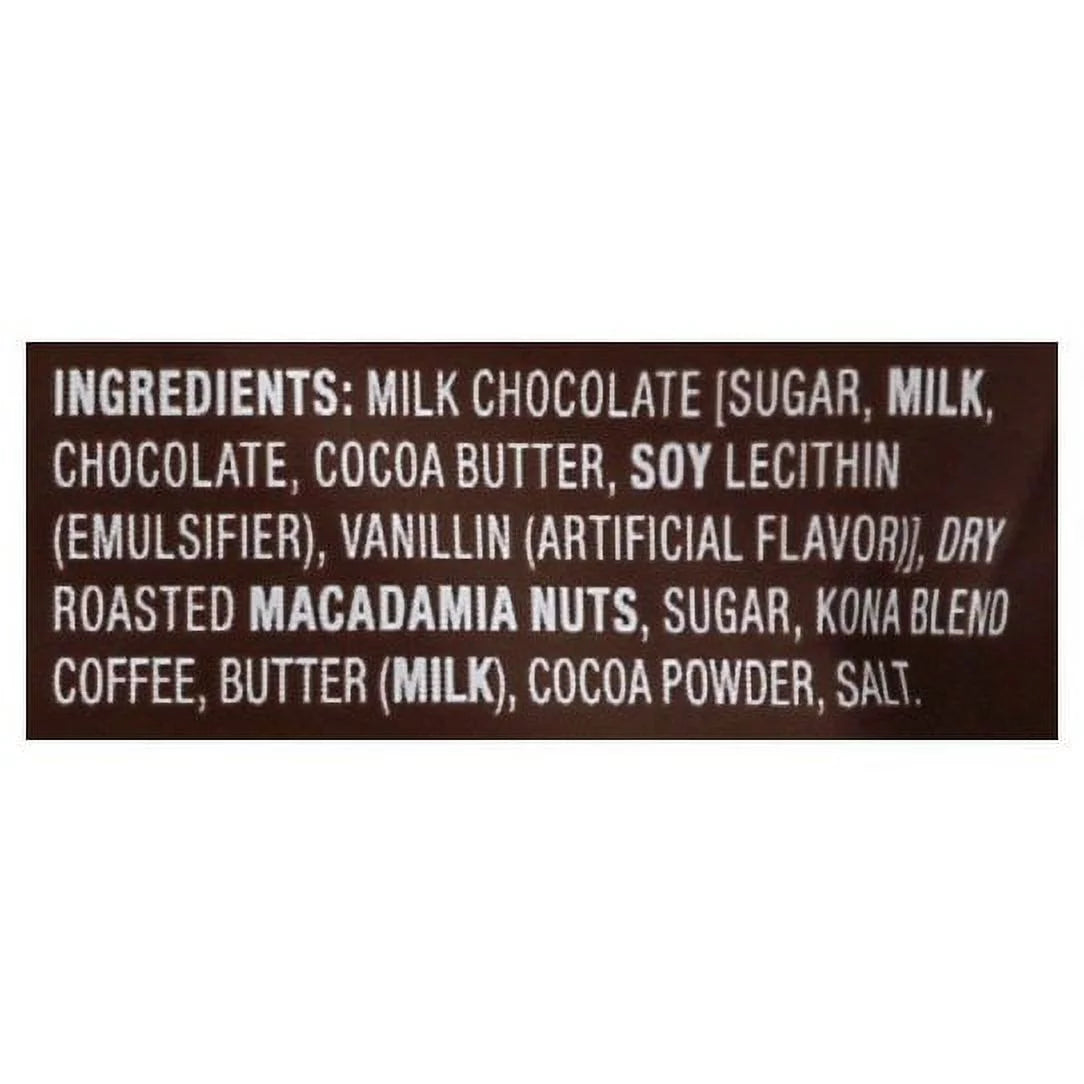 Kona Coffee Milk Chocolate Macadamias 8 Oz