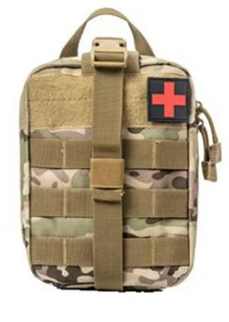 Medical Tourniquet + Rip Away IFAK Bag Combat Outdoors Emergency Medical First Aid Equipment One-Handed Tourniquet