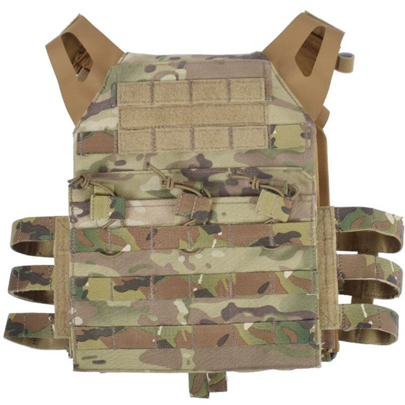 Tactical Vest MOLLE JPC Vest Airsoft Paintball Molle Vest Chest Protective Plate Carrier Multicam Combat Vest