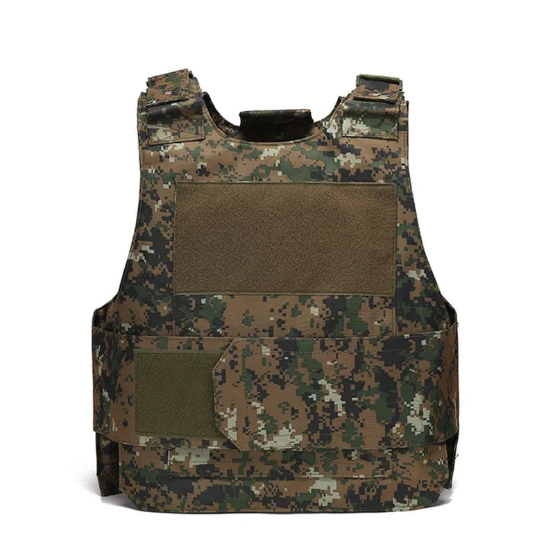 Tactical Men Vest down Body Armor Plate Tactical Airsoft Carrier Vest CP Camo Outdoor Expansion Climb Hunting Protect Equipment