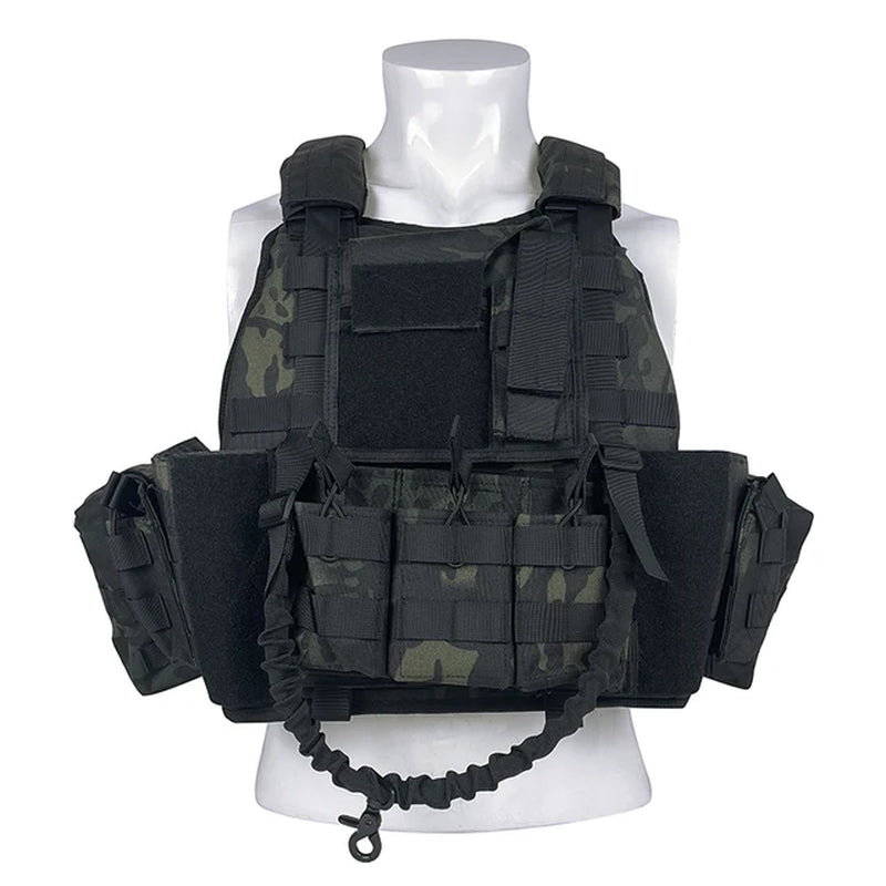 Tactical Vest Outdoor Hunting Plate Carrier Protective Adjustable Vest Airsoft Carrier Combat Equipment