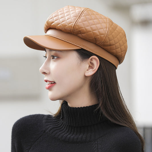 Leather Octagonal Hat