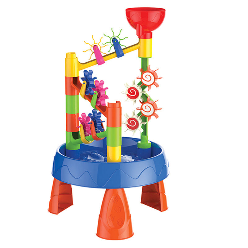 Waterwheel Funnel Beach Table Set Summer Beach Play Children's Toys