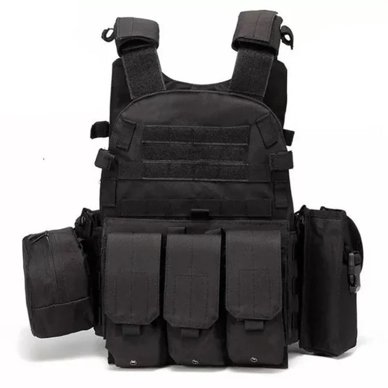 Nylon Gear Tactical Vest Body Armor Hunting Carrier Airsoft Accessories 6094 Pouch Combat Camo Vest