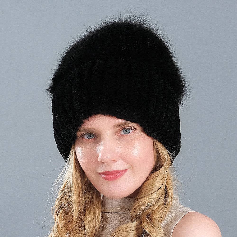 Earmuffs Straw Hat Women