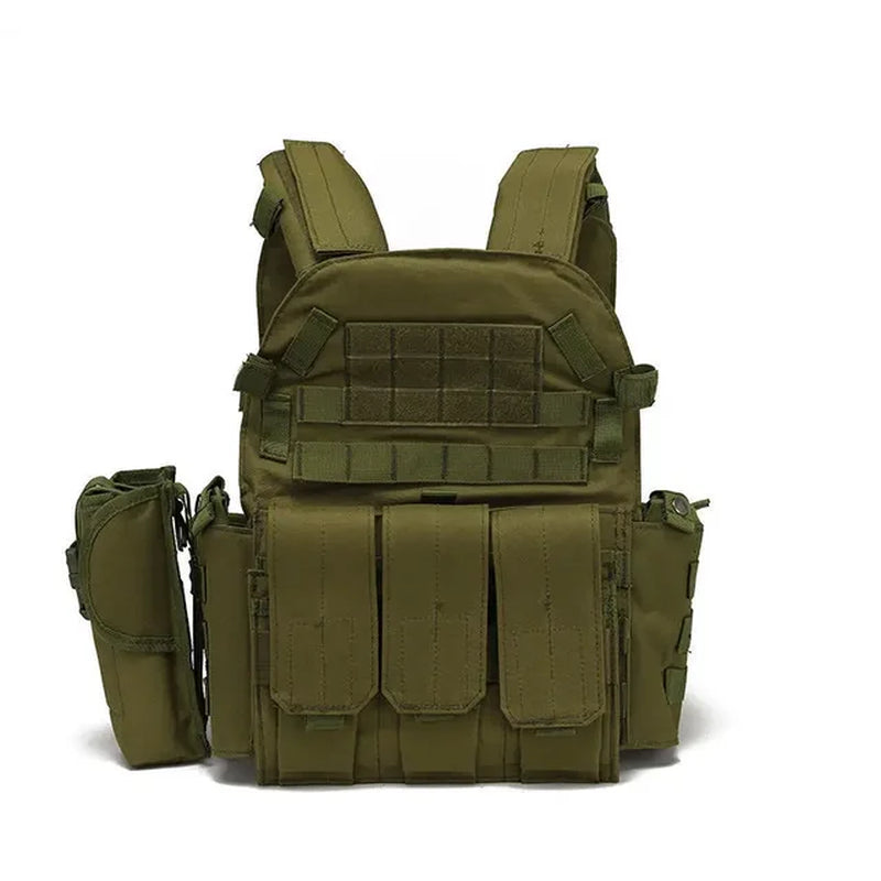 Nylon Tactical Vest Body Armor Hunting Carrier Airsoft Accessories Men Combat MOLLE Camo Vest Outdoor CS Hunting