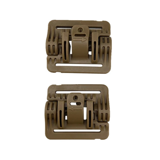 Tactical 2Pcs Tactical Vest Quick Release Buckle Slider MOLLE Strip Module Strip Buckle