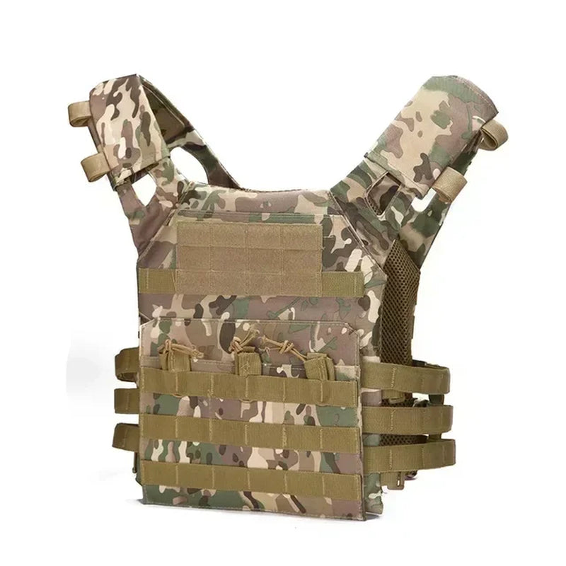 Nylon Tactical Vest Body Armor Hunting Carrier Airsoft Accessories Combat MOLLE Camo Vests