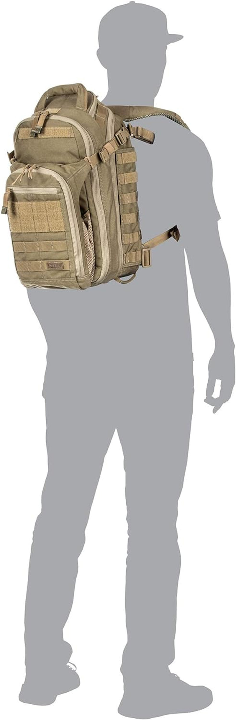 Tactical All Hazards Nitro Backpack, Nylon, 21-Liter Capacity, Gear Compatible, Style 56167