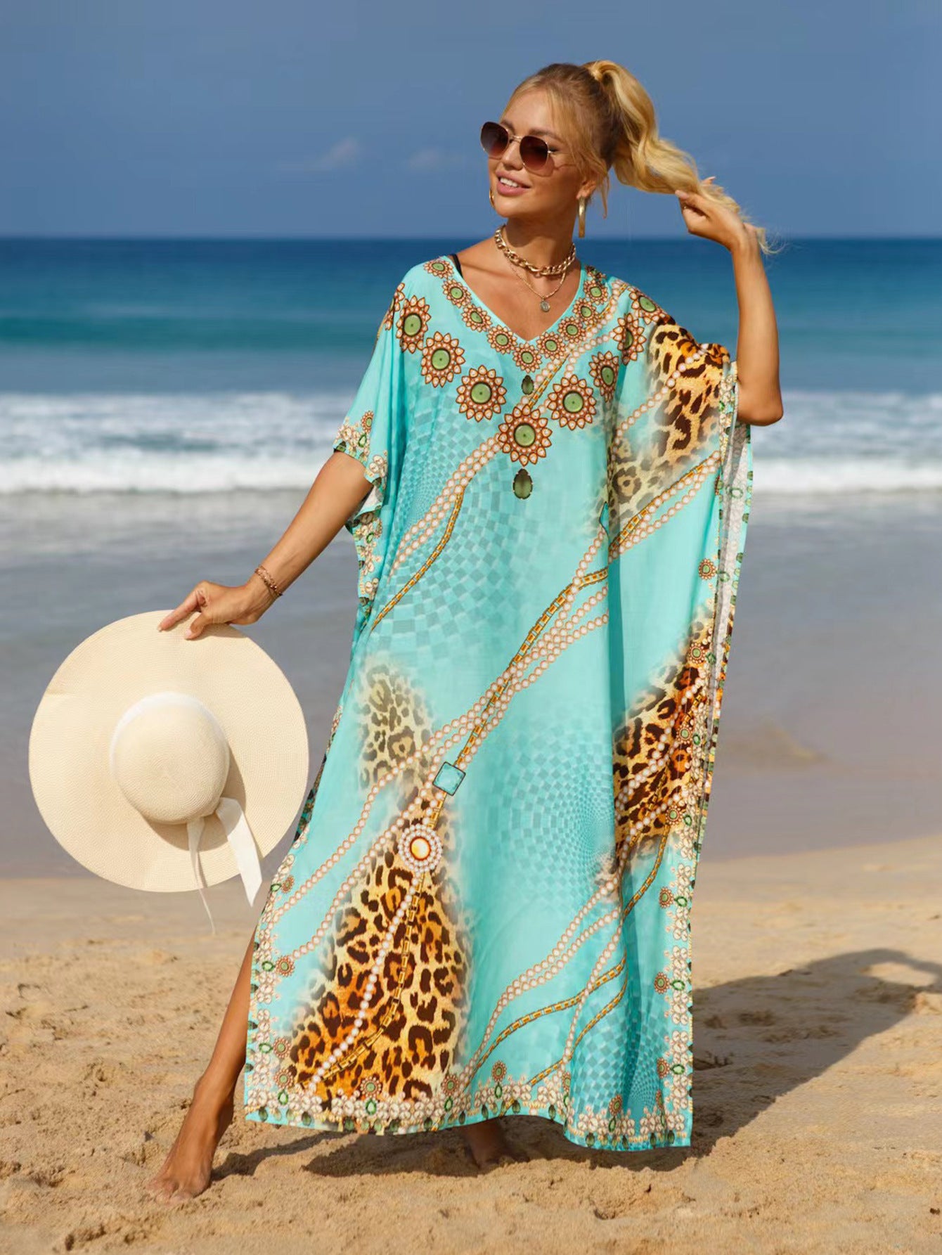 19 Colors Beach Cover-up Bohemian Beach Dress Plus Size