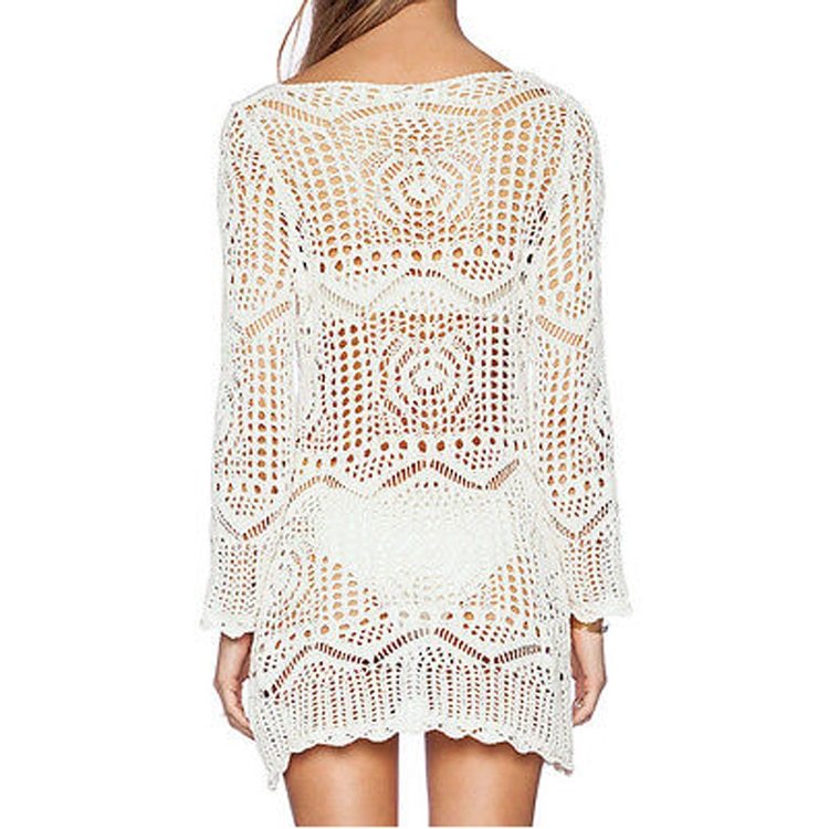 Knitted Hollow-out Beach Dress