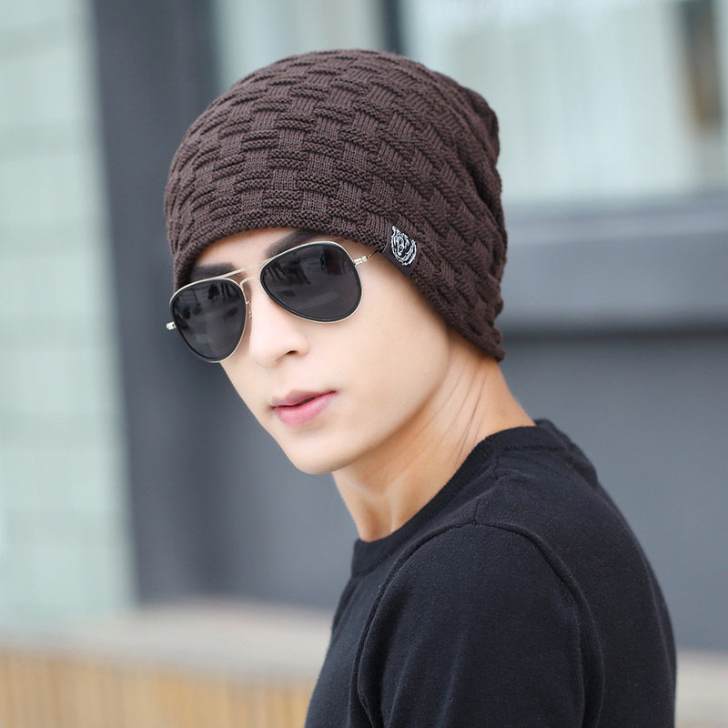 men's hat for autumn and winter outdoor knitted caps