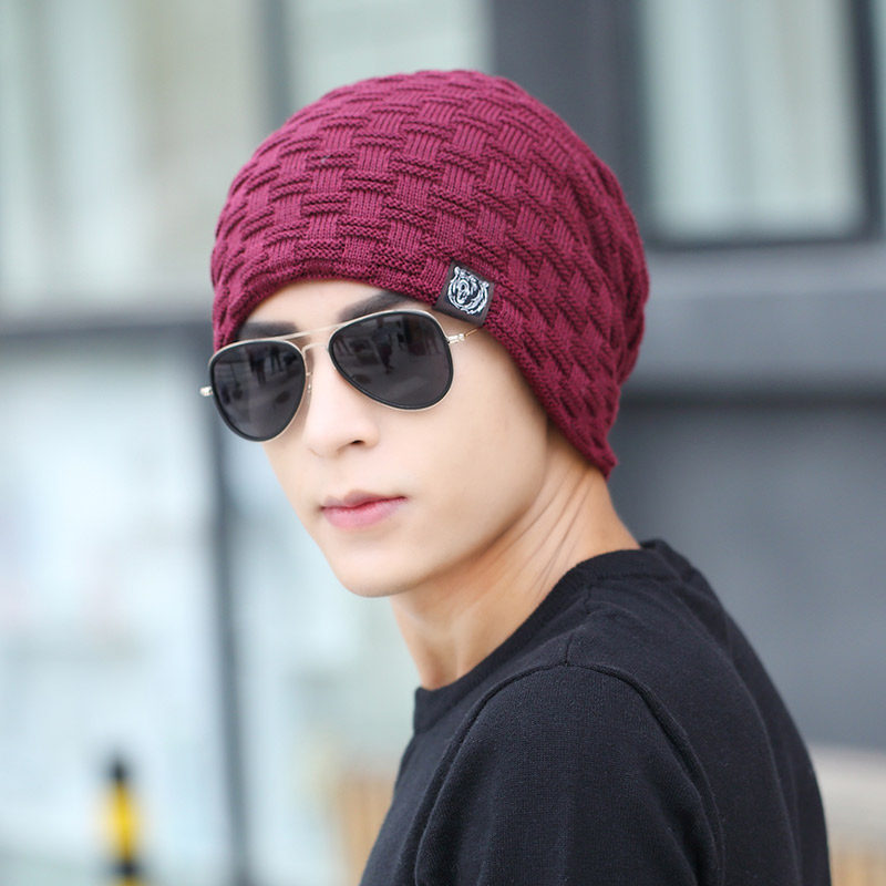 men's hat for autumn and winter outdoor knitted caps