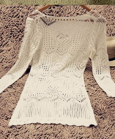 Knitted Hollow-out Beach Dress