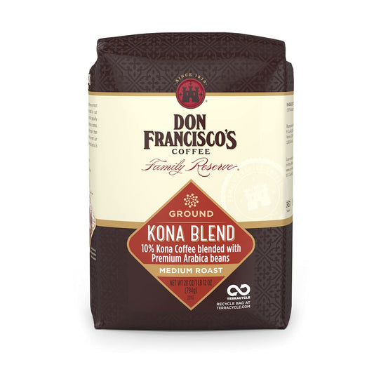 Kona Blend, Medium Roast, Ground Coffee, 100% Arabica - 28 Ounce Bag