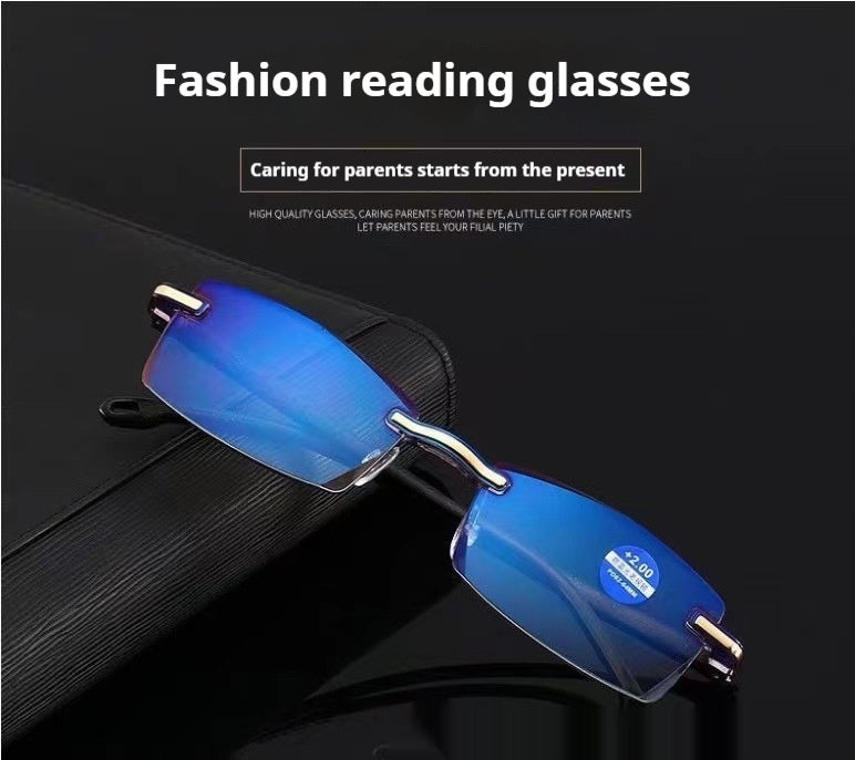 Trimming Diamond Fashion Presbyopic Glasses