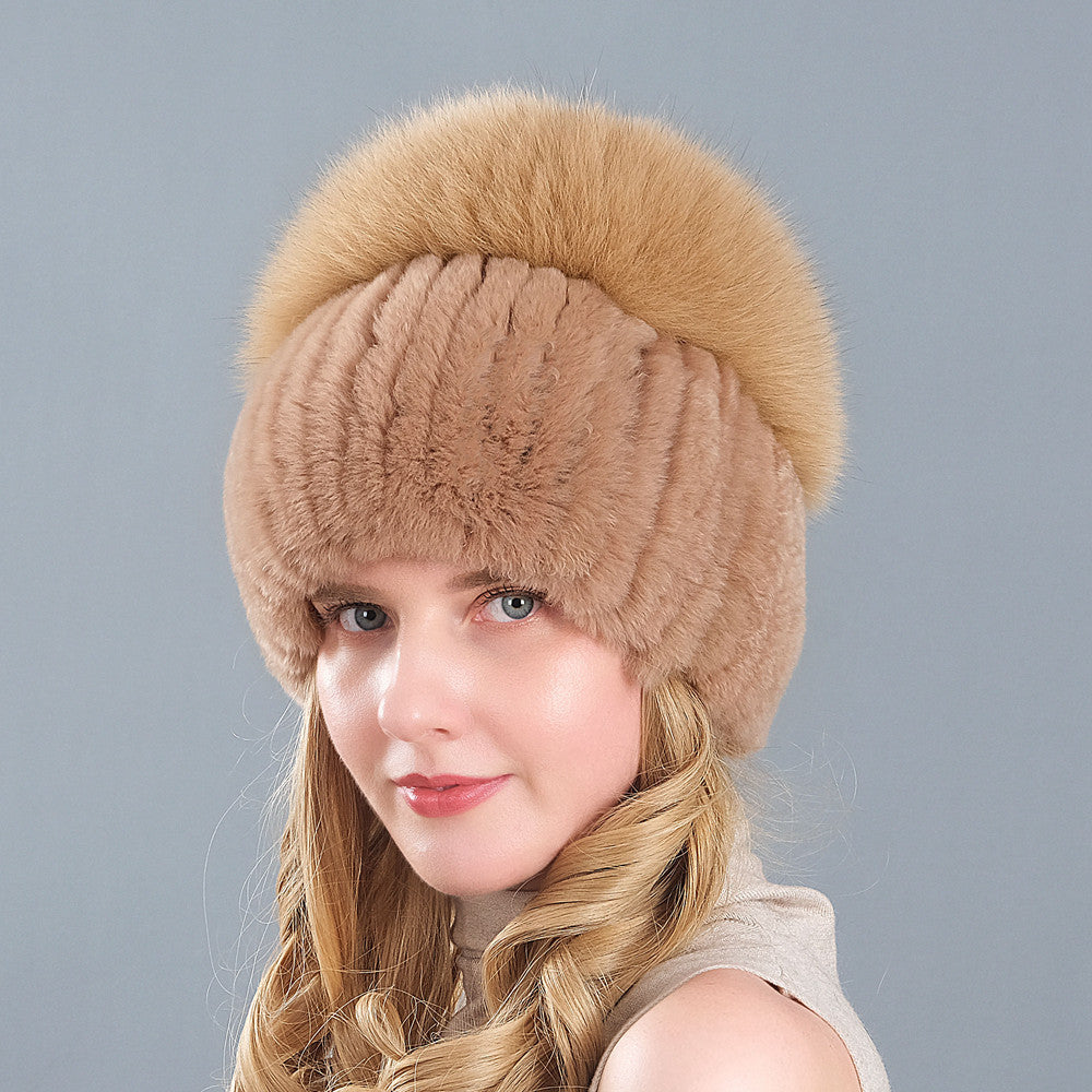 Earmuffs Straw Hat Women