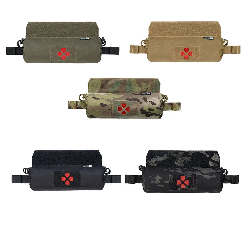 Tactical Chest Medical Bag Roll 1 Trauma Pouch Medical Pouch IFAK First Aid Kit Pouch Camo TP8507