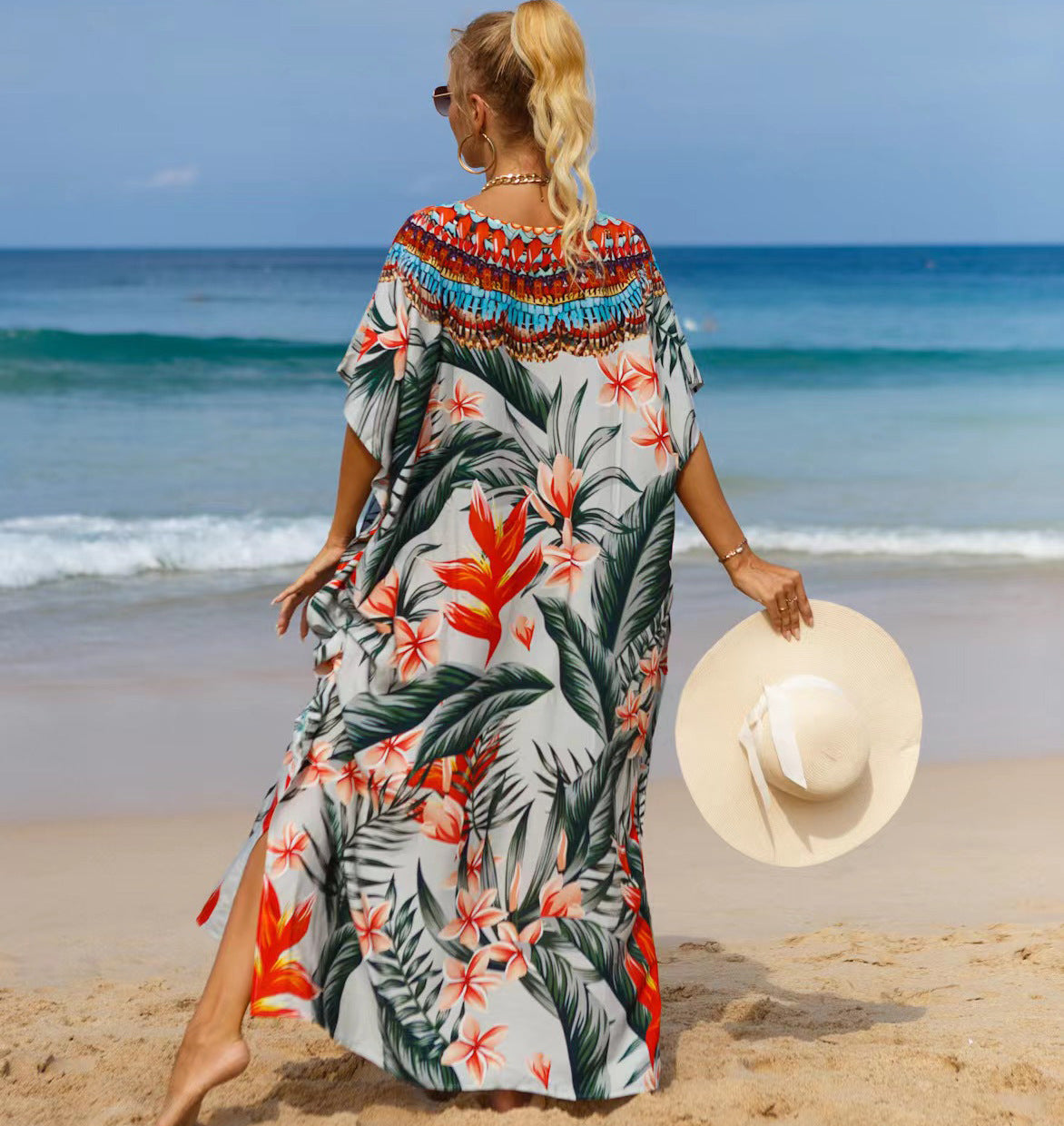 19 Colors Beach Cover-up Bohemian Beach Dress Plus Size