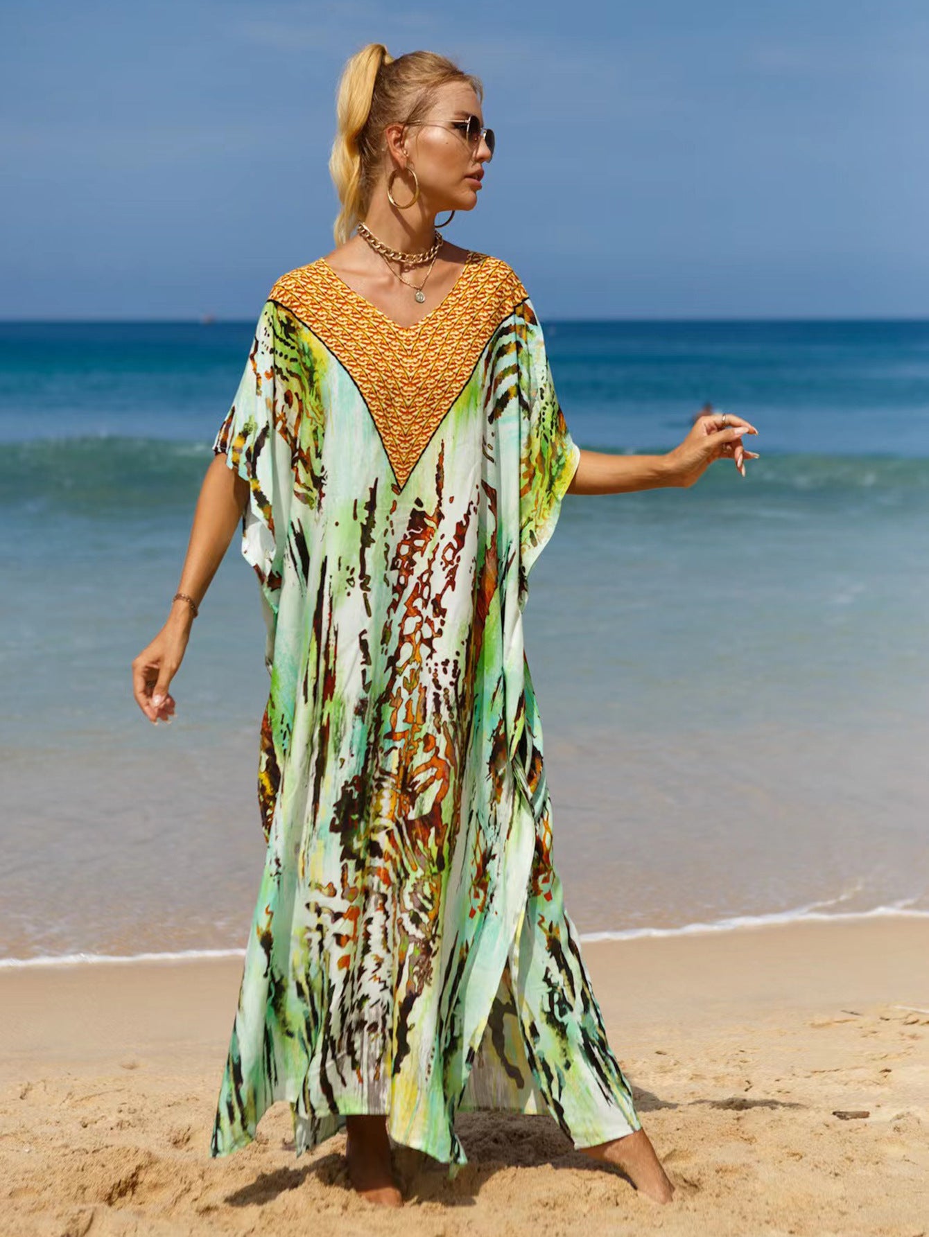 19 Colors Beach Cover-up Bohemian Beach Dress Plus Size