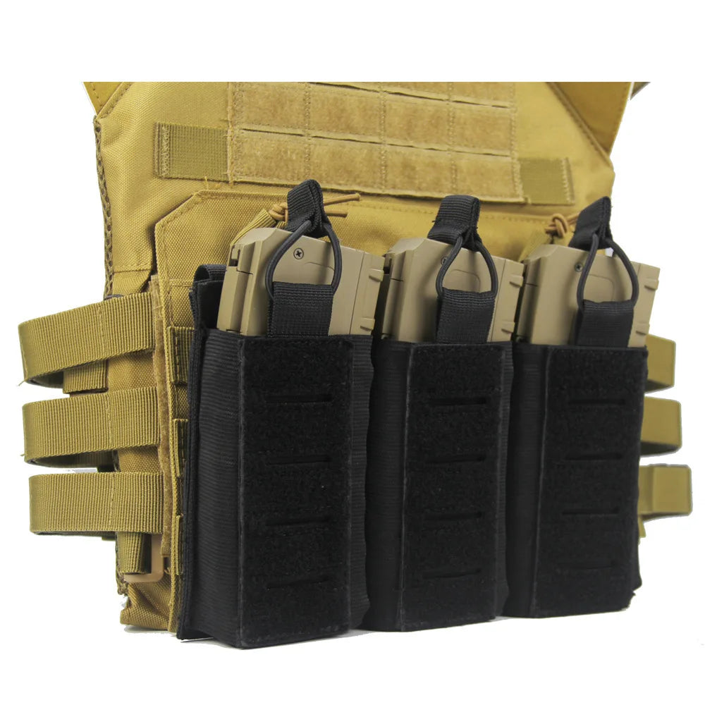 Tactical Triple Magazine Ammo Bag Camo Vest Molle Accessories Sundance Bag AK M4 Storage Bag Intercom Bags Hunting Gear Package