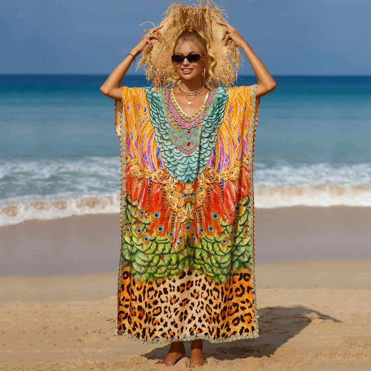 19 Colors Beach Cover-up Bohemian Beach Dress Plus Size