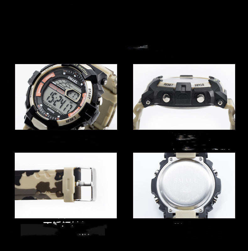 Multifunctional Fashion Single Display Student Watch