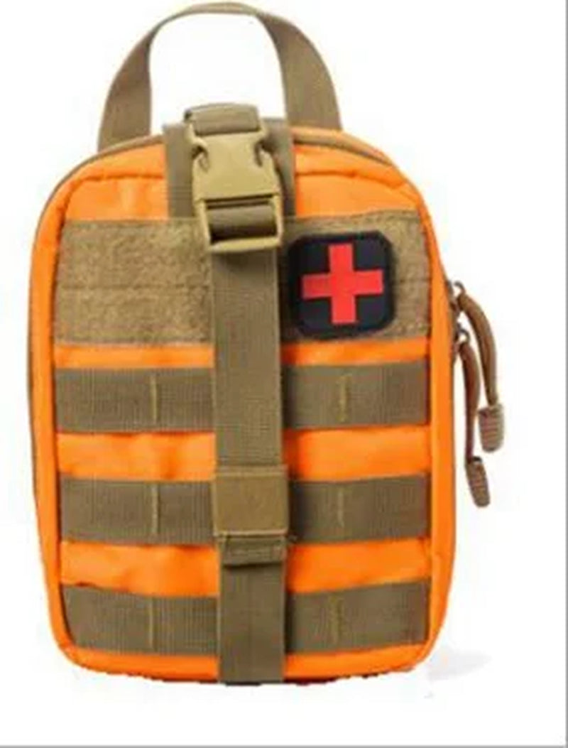 Medical Tourniquet + Rip Away IFAK Bag Combat Outdoors Emergency Medical First Aid Equipment One-Handed Tourniquet