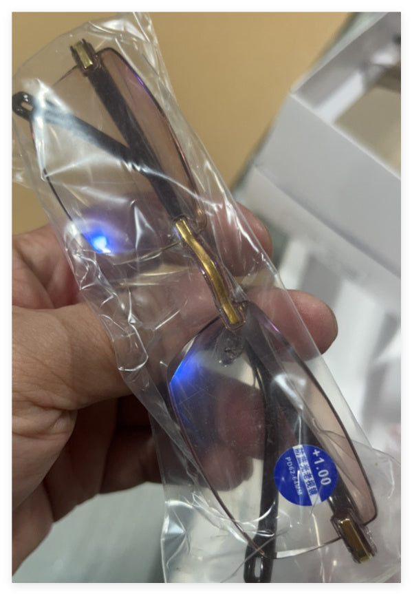 Trimming Diamond Fashion Presbyopic Glasses