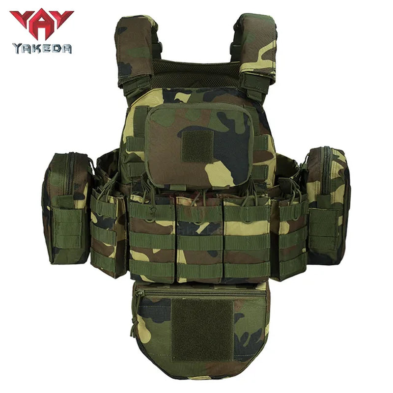 Tactical Vest Outdoor Camouflage Multifunctional Vest Hunting Equipment Adjustable Tactical Vest CS Simulation