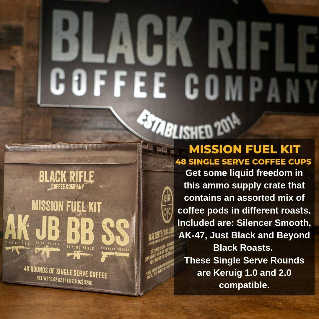 Supply Drop Variety Pack, with Silencer Smooth, AK Espresso, Just Black, and beyond Black Blends, 48 Coffee Pods