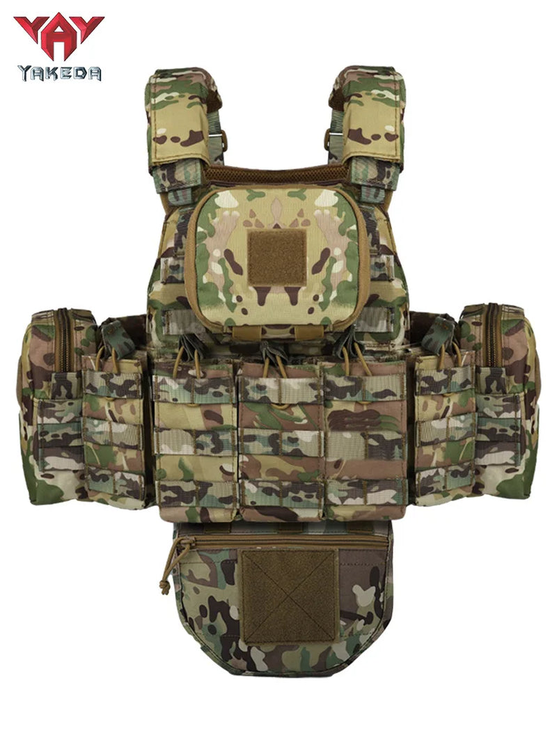 Tactical Vest Outdoor Camouflage Multifunctional Vest Hunting Equipment Adjustable Tactical Vest CS Simulation