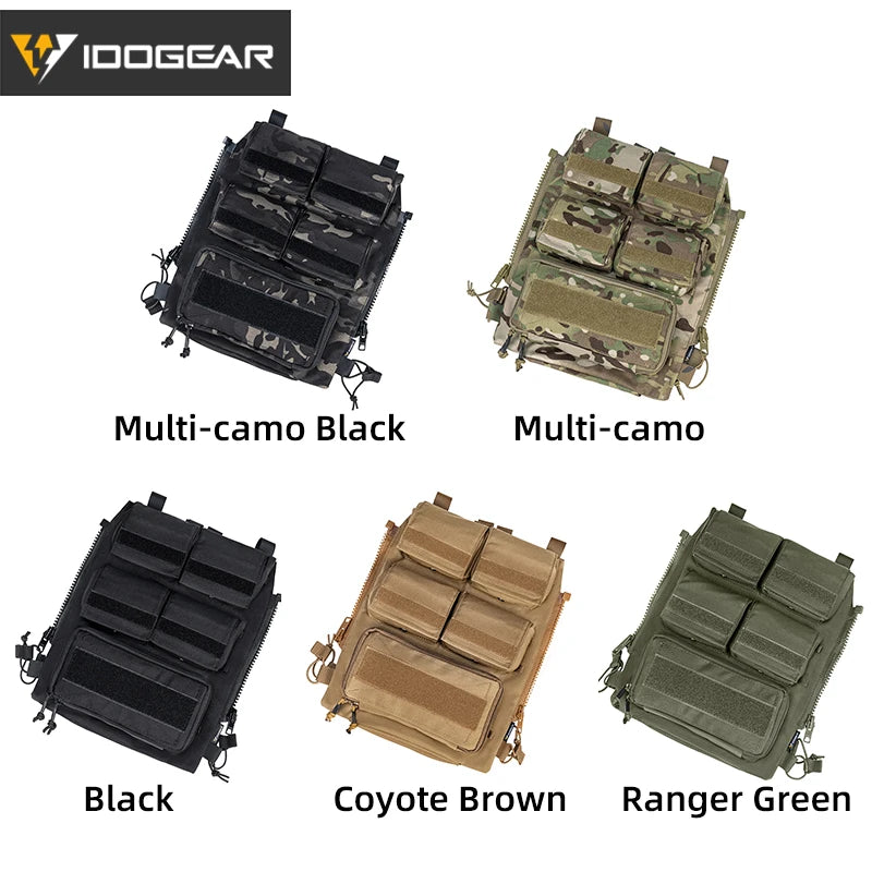 Tactical Pouch Bag Zip on Panel Modular Backpack for Plate Carrier W/ Mag Pouch for AVS JPC2.0 CPC Vest 3573