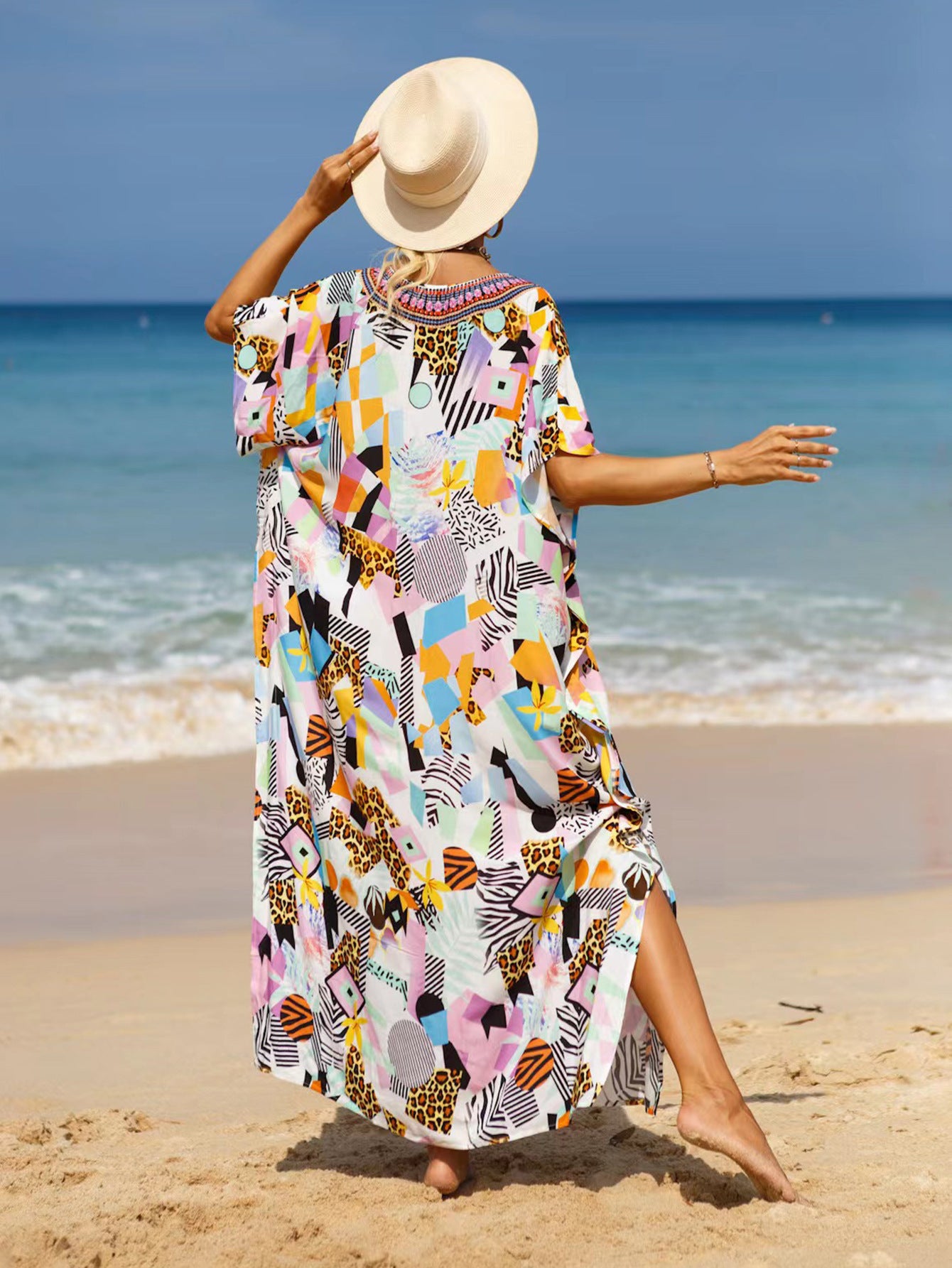 19 Colors Beach Cover-up Bohemian Beach Dress Plus Size