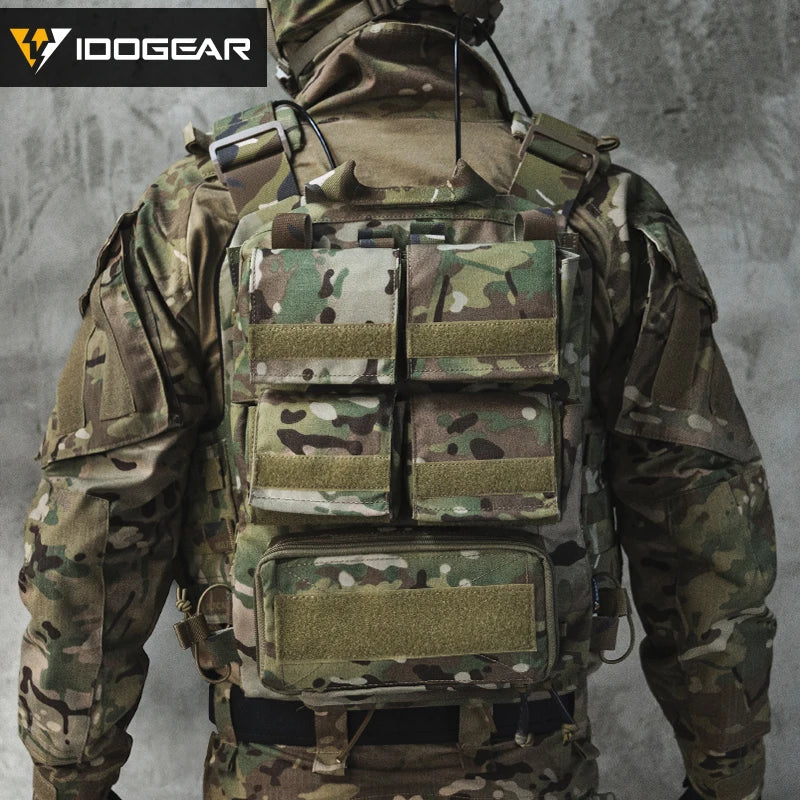 Tactical Pouch Bag Zip on Panel Modular Backpack for Plate Carrier W/ Mag Pouch for AVS JPC2.0 CPC Vest 3573