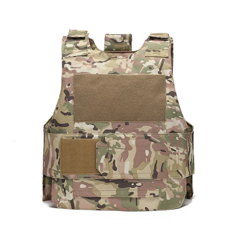 Tactical Men Vest down Body Armor Plate Tactical Airsoft Carrier Vest CP Camo Outdoor Expansion Climb Hunting Protect Equipment