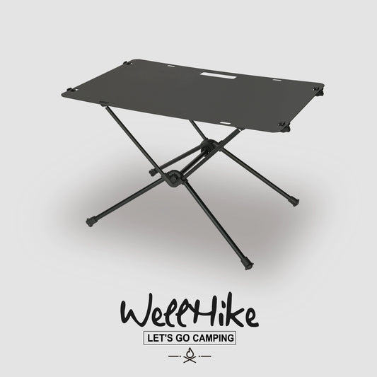 Wellhike Outdoor Removable Aluminum Alloy Table Camping Portable Tactical Wind Picnic Minimalist Field Small Table