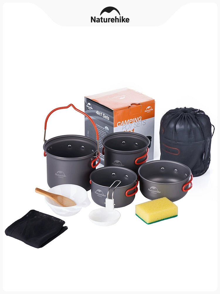 Naturehike Naturehike Outdoor Kitchenware Camping Pot Set