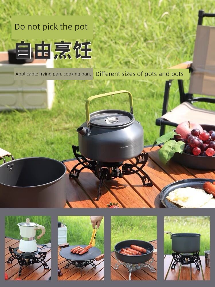 Split Windproof Fierce Fire Stove Camping Mini Outdoor