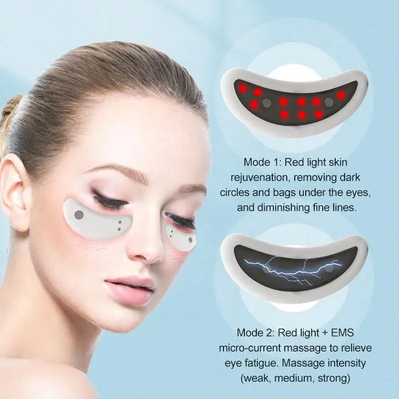 Led Red Light Eye Care Therapys Ems Massager With Gel Patch For Treatments Under Eye Wrinkledentals