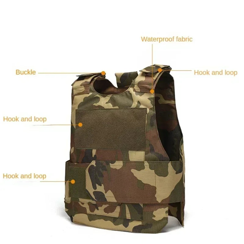 800D Tactical Vest Multi Functional Armor Plate Tactical Carrier Vest CP Camo