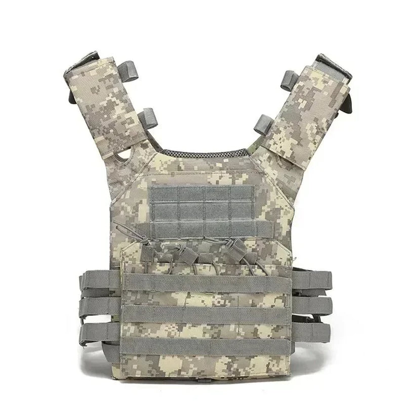 Nylon Tactical Vest Body Armor Hunting Carrier Airsoft Accessories Combat MOLLE Camo Vests