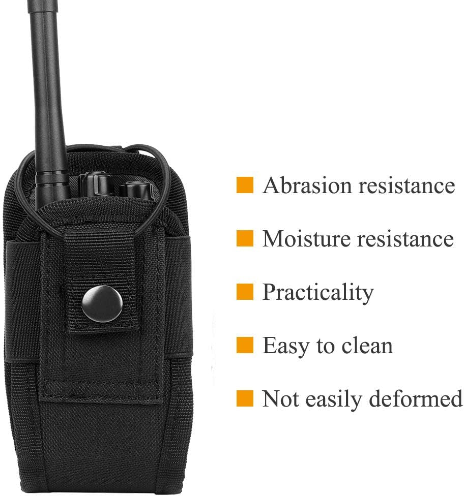 Molle Radio Holder Walkie Talkie Pouch Case for Duty Belt Radio Holster Tactical Hunting Intercom Bag