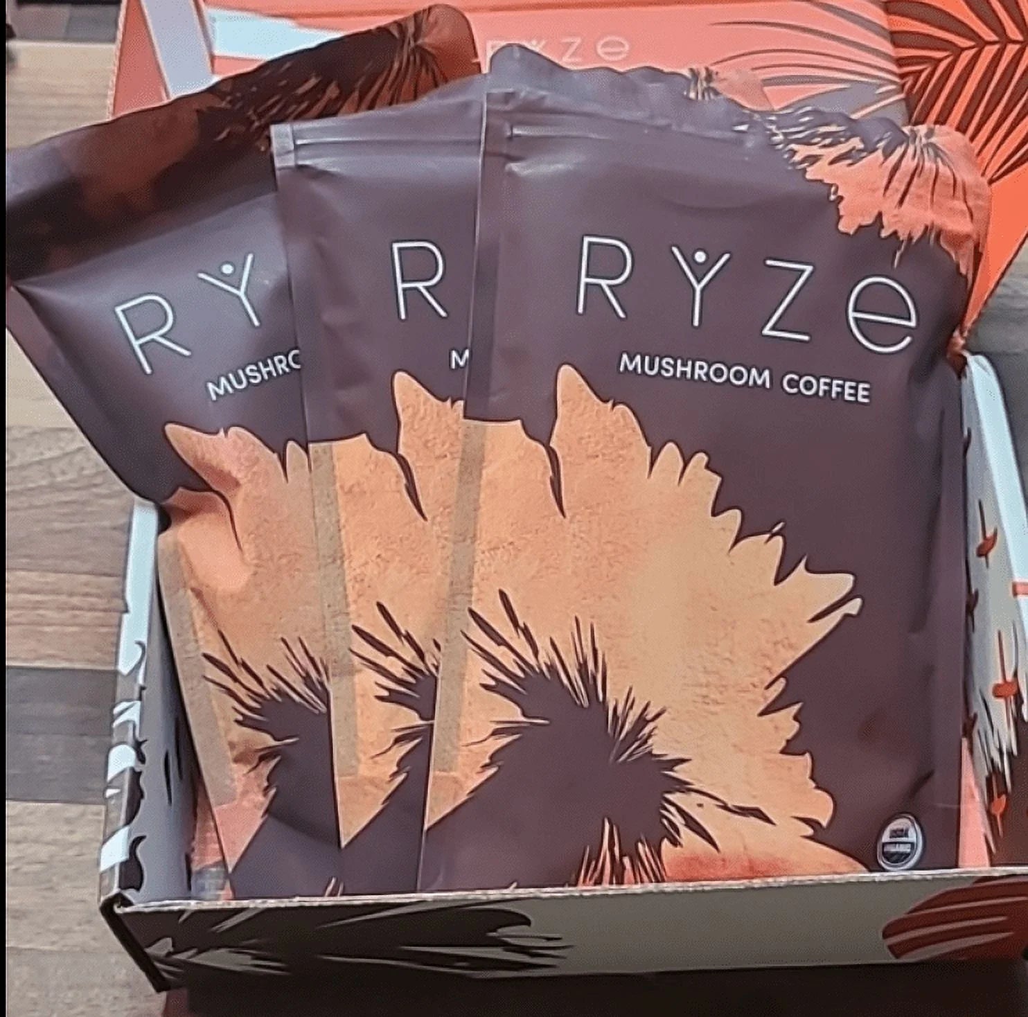 Organic Ryze Mushroom Coffee 90 Serving ( 3 Packs)