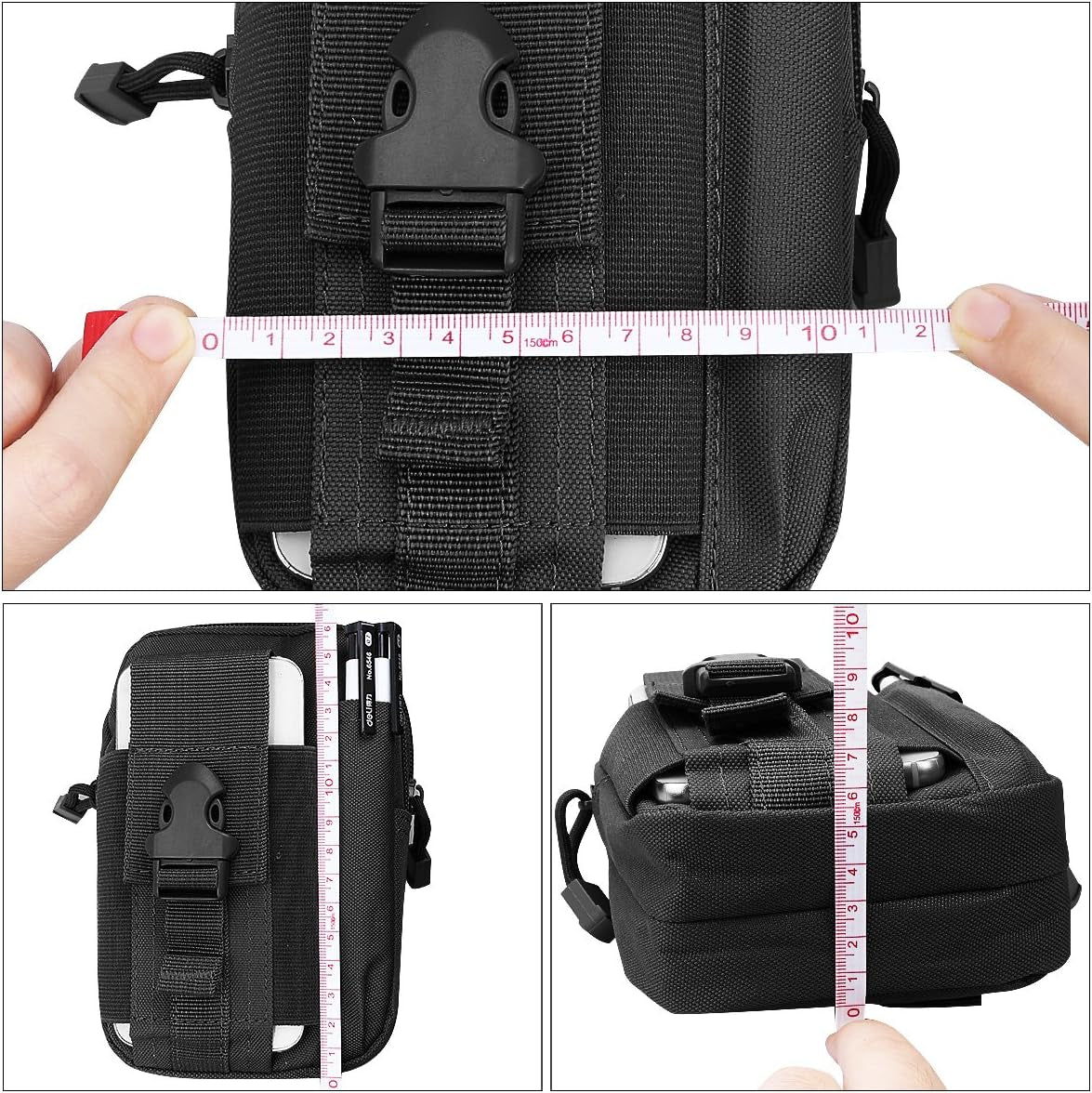 Tactical Molle Pouch Compact EDC Utility Gadget Waist Bag Pack CCW Fanny Pack with Holster