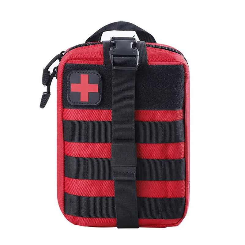 Medical Tourniquet + Rip Away IFAK Bag Combat Outdoors Emergency Medical First Aid Equipment One-Handed Tourniquet